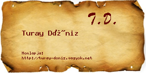 Turay Döniz névjegykártya
